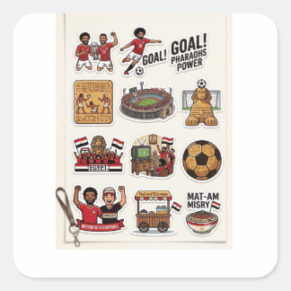 Pack de stickers de jour de match de football égyp