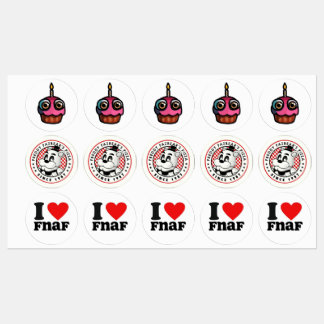 Pack de stickers FNaF – Vibes de jeu d'horreur