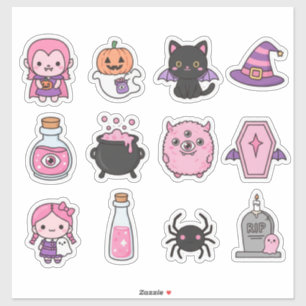 Pack de stickers Kawaii Pastel Vampire & Friends