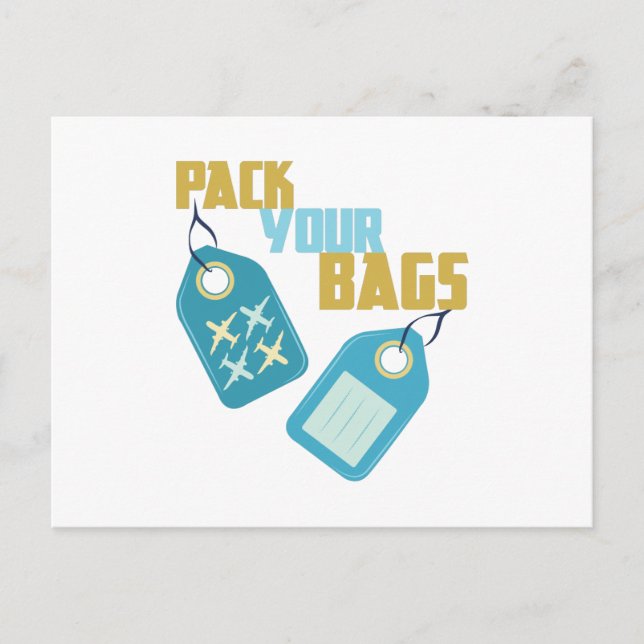 Pack deine Bags Postkarte (Vorderseite)