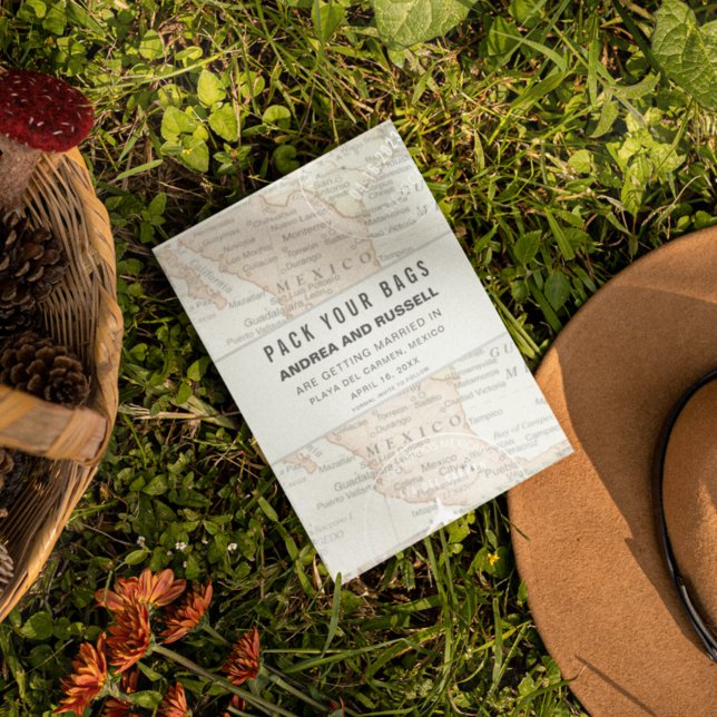 Pack deine Flaggen Mexiko Karte Hochzeit in Urlaub (Von Creator hochgeladen)