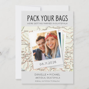 Pack Deine Koffer Guatemala Zielhochzeit Save The Date