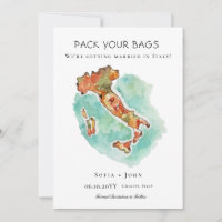 Pack deine Koffer Italien Ziel Hochzeit