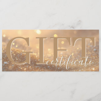 Pack DISCOUNT - Elegant Luxury Gift Certificate Hinweiskarte