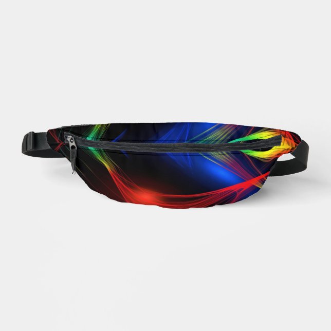 Pack Fanny Motif Abstrait couleur néon lumières (Recto)
