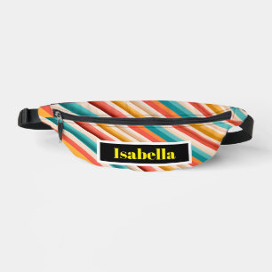 Pack Fanny Retro Stripé Personnalisé Coloré
