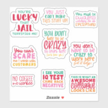 Pack Funny Office Arbeit Sticker Geschenke Mitarbe