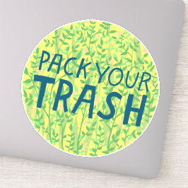 PACK IHRE TRASH No Littering Circle Art Aufkleber