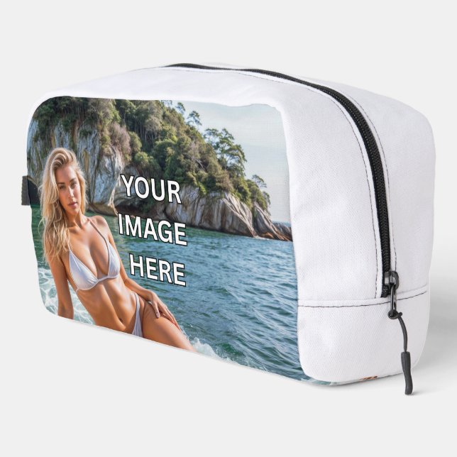 PACK! 🧼 Individuelle Kulturtasche – Bild oder Tex Waschbeutel (Rechte Ecke)