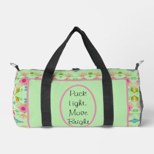 Pack Light. Kleine Duffeltasche bewegen mit heller Duffle Bag