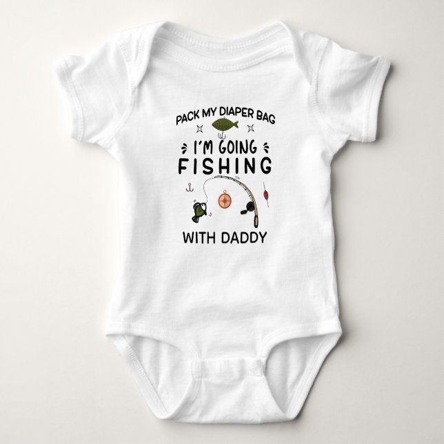 Pack meine Windeln, die ich zusammen mit Daddy ang Baby Strampler (Vorderseite)