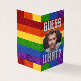 Pack mit 25 LGBT Glitzer, der aus der Fotokarte ko