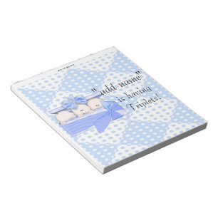 Pack mit Baby Shower Candy Bar Wrappers Gastgesche Notizblock