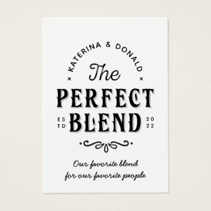 Pack of 100 No Hole The Perfect Blend Favor Tags