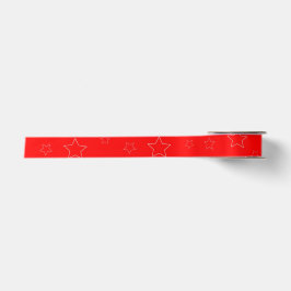 Pack Senden Sie Pray Red Star Ribbon Satinband