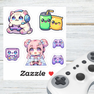 Pack Sticker Kawaii Gaming