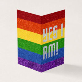 Pack von 25 LGBT Glitzer Ja ich bin! Coming Out Ca