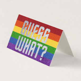 Pack von 25 LGBT Glitzer raten Sie was? Coming Out