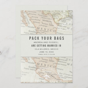 Pack Vos Sacs Mexique Carte Destination Mariage En