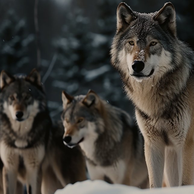 Pack Wolf en hiver Jigsaw Puzzle (Créateur téléchargé)