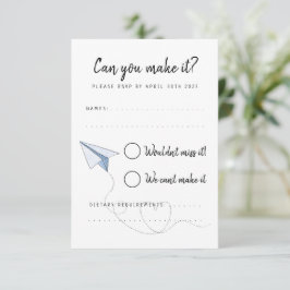 Packen Sie Ihre Beutel mit RSVP-Antwortkarte für H RSVP Karte