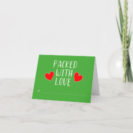 Packet mit Liebe Note Card
