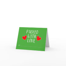 Packet mit Liebe Note Card