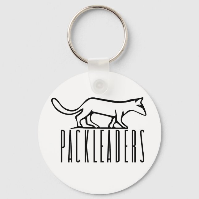 PackLeader-Blk-Logo-Schlüsselanhänger Schlüsselanhänger (Vorderseite)