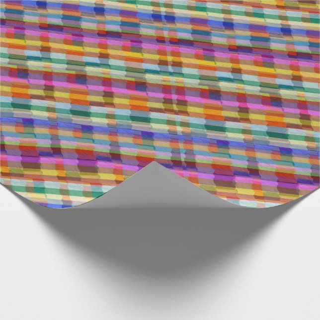 Packpapier-bunte grafische Linie Muster Geschenkpapier (Ecke)