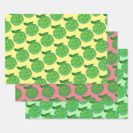 Packpapier für Apple Geschenkpapier Set