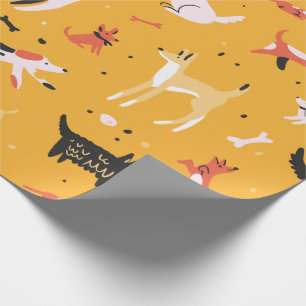 Packpapier für spielerische Hunde