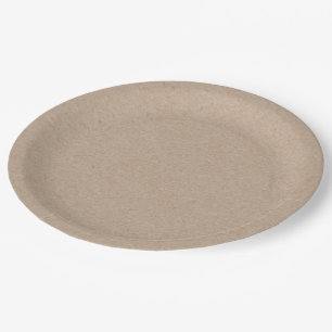 Packpapier-Hintergrund Browns Gedruckt Pappteller