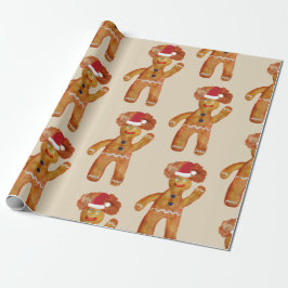 Packpapier-Lebkuchen-Mann Geschenkpapier