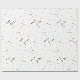 Packpapier mit einem Mistelmuster