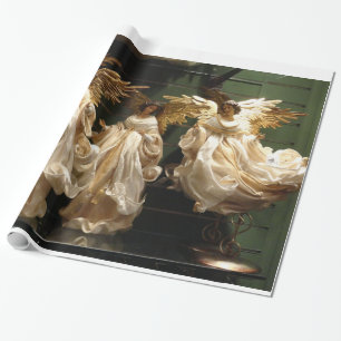 Packpapier mit Engeln