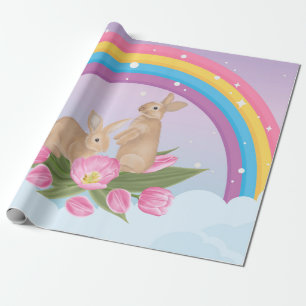 Packpapier mit Regenbogen und Bundsen