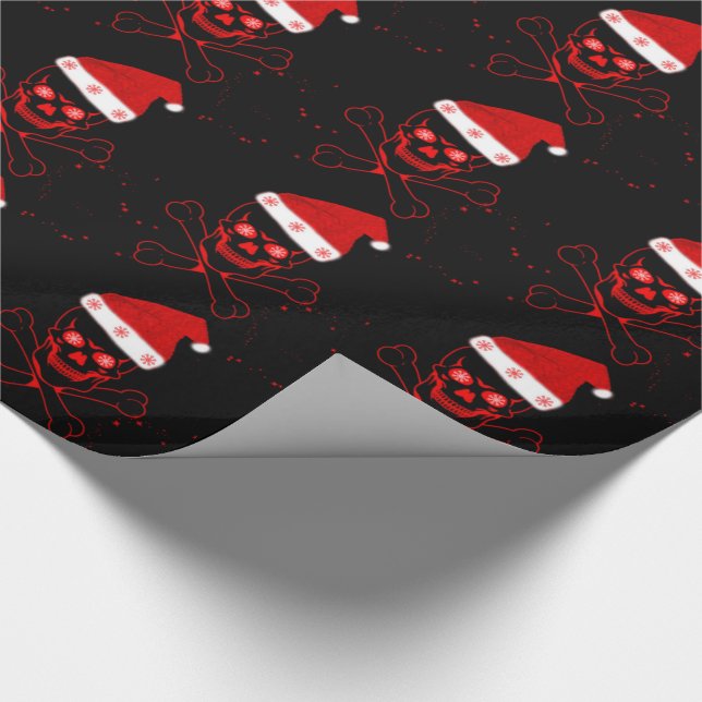 Packpapier/Schädel Geschenkpapier (Ecke)