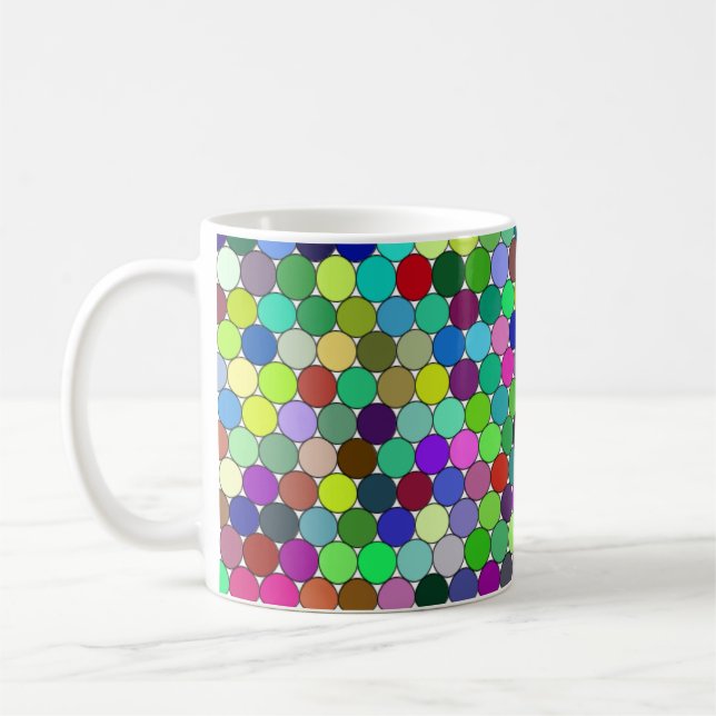 Packte Kreise 11oz Tasse (Links)