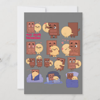 Packung mit 12 Lieben mit Choco und Pancake Einladung