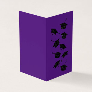 Packung mit 25 Glitzer Abschluss Cards