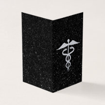 Packung mit 25 Glitzer Caduceus Medical Abschluss