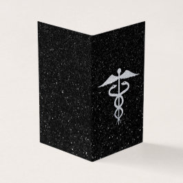 Packung mit 25 Glitzer Caduceus Medical Abschluss