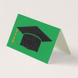 Packung mit 25 Glitzer Graduation Cap Cards