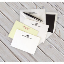 Packung mit 25 Letterpress Motif Korrespondenzkart
