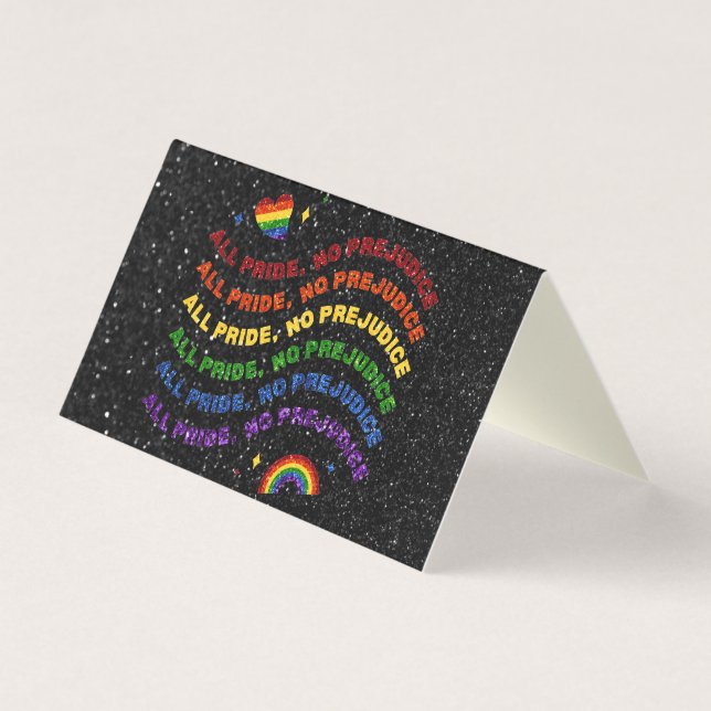 Packung mit 25 LGBT-Glitzer Alle Stolz Keine Vorur (Vorderseite)