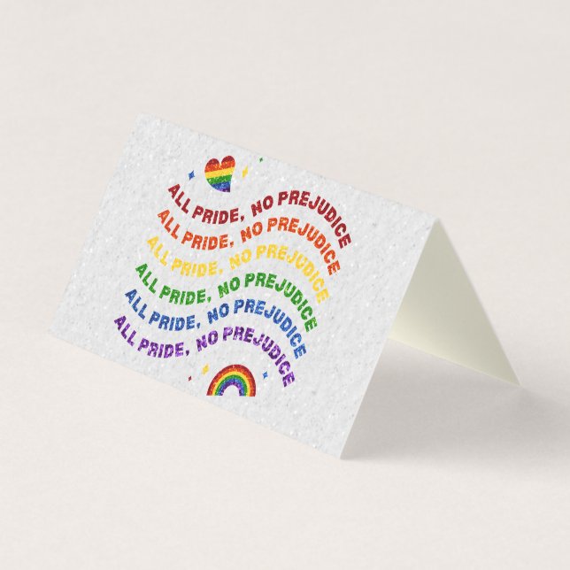 Packung mit 25 LGBT-Glitzer Alle Stolz Keine Vorur (Vorderseite)