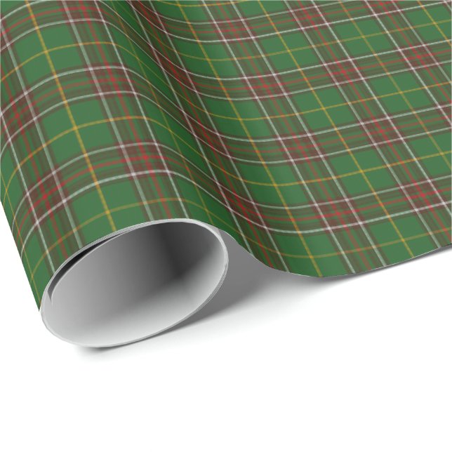 Packung Wrapping Paper Green Newfundland Tartan Geschenkpapier (Rolleneckpunkt)