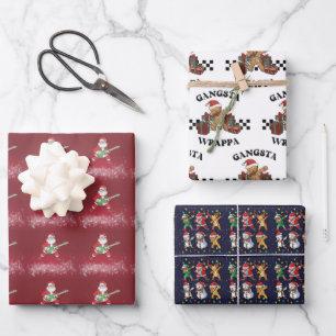 Packung zum Ablösen des Papiers 2 Geschenkpapier Set