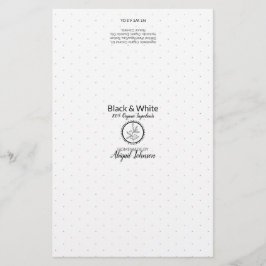 Packungsbeilage für schwarze und weiße Seife | Lei