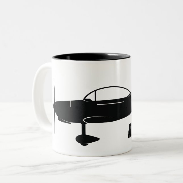 Packwagen RV-8 Zweifarbige Tasse (Vorderseite Links)